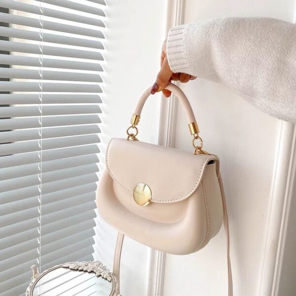 Sac bandoulière pour femme, petit sac à bandoulière moderne en cuir avec bandoulière réglable pour sac à dos de voyage - Image 2