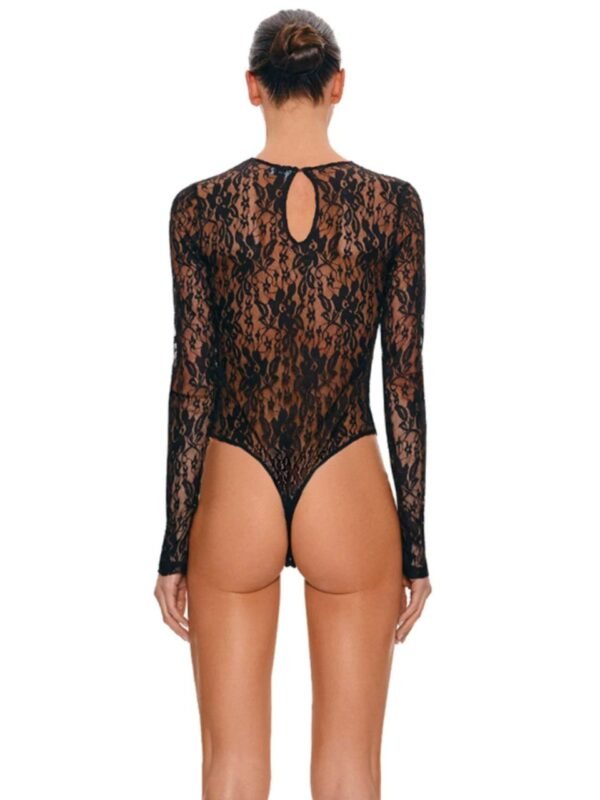Solid Lace Bodysuits For Women Fashion Sexy Club - Image 2