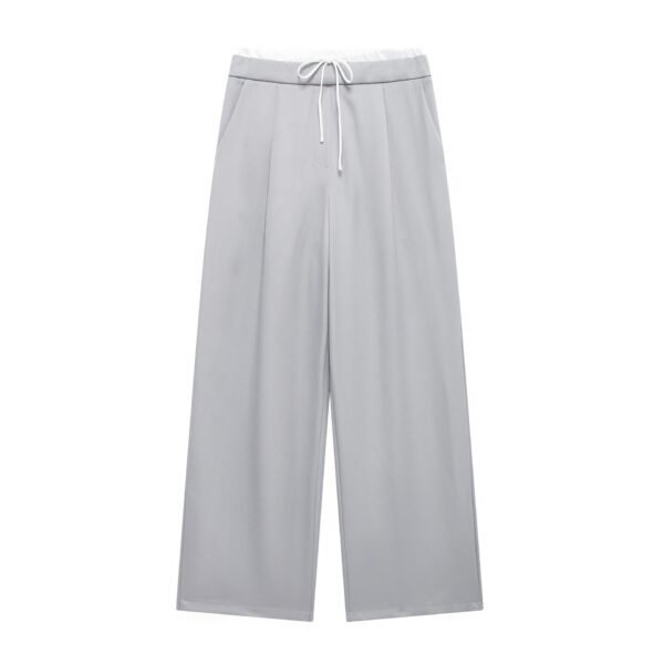 Women’s casual Double layer high waist trouser - Image 2