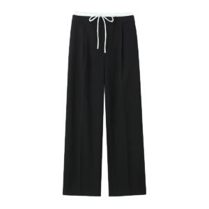 Women’s casual Double layer high waist trouser