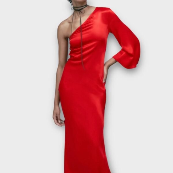 Zara One Shoulder Asymmetric dress - Image 2