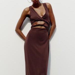 Zara Cut Out Twisted Dress
