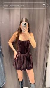 Zara Velvet Mini Dress