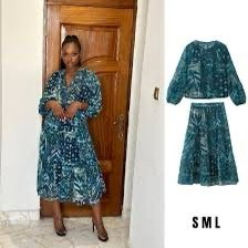Print 2 pieces with skirt